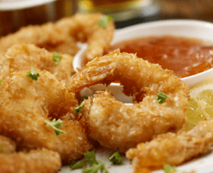 Golden Fried Prawns