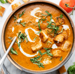 Roasted Tomato Basil Soup