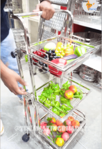 Foldable Kitchen Trolley