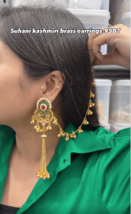 Suhani kashmiri brass earrings