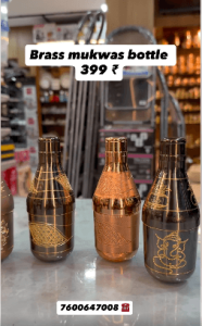 Brass Mukwas Bottles
