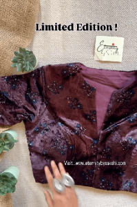 Jamuni Velvet Blouse