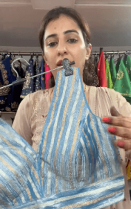 Crush Tissue Fabric Blouse