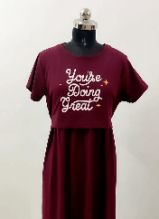 Ribbed Maternity Maxi Dresses