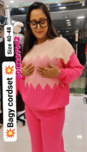 Baggy Wollen Cordset